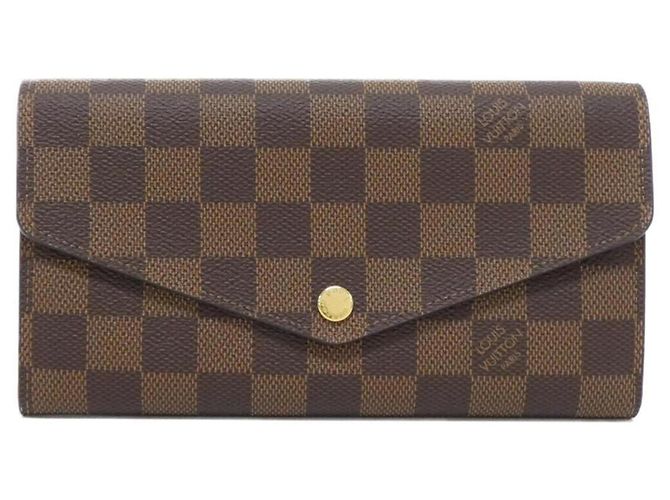 Louis Vuitton Damier Portefeuille Sarah N63209 Wallet Damier ebene