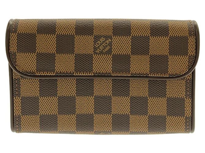 Pochette taille Damier Florentine Louis Vuitton Damier ebène