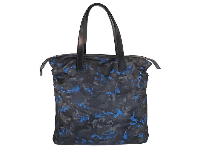 Michael Kors Borsa Tote Camouflage Blu e Nero Grigio