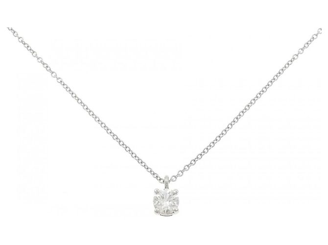 Tiffany & Co Tiffany Solitaire Anhänger Halskette
