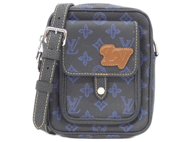 Portefeuille Christopher Monogram Record Louis Vuitton Bleu