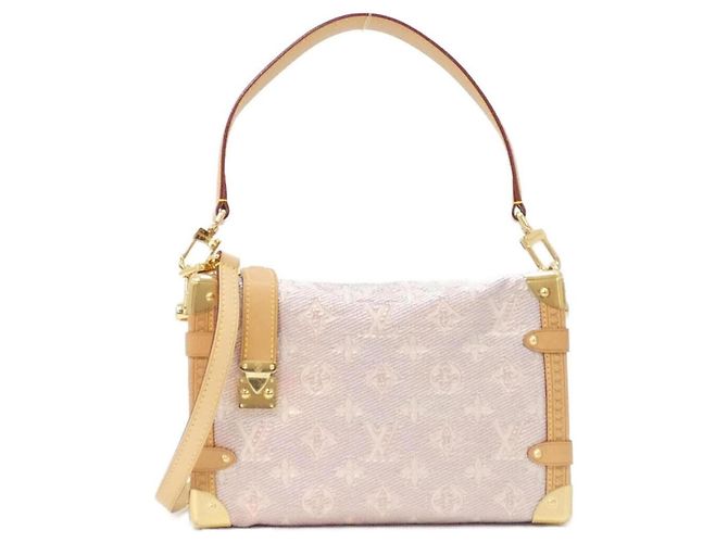 Borsa a tracolla Louis Vuitton in jacquard laminato Monogram Rosa Monogramma