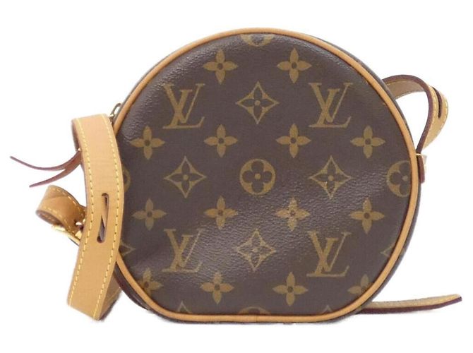 Borsa a tracolla Louis Vuitton Monogram Boite Chapeau Souple PM Marrone Monogramma