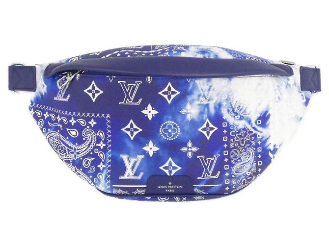Louis Vuitton Monogram Bandana Discovery Bumbag PM M20587 Bleu