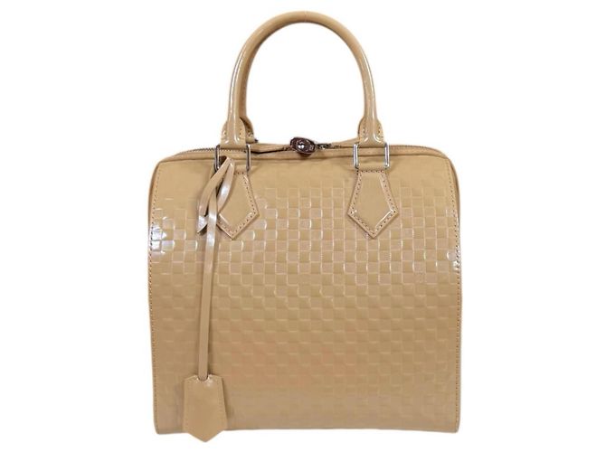 Louis Vuitton Speedy Cube MM Damier Facette Handtasche Beige