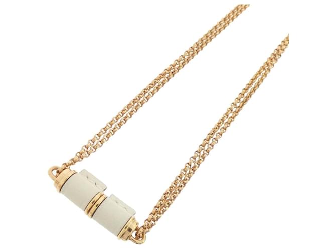 Hermès Collar Hermes Charnière PM 010770CD Blanco Dorado 