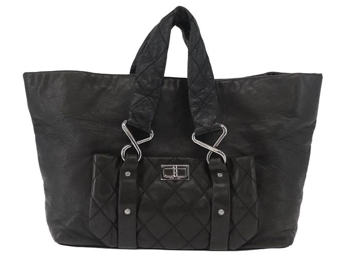 Tote Chanel 8 Knots in agnello Medium Nero