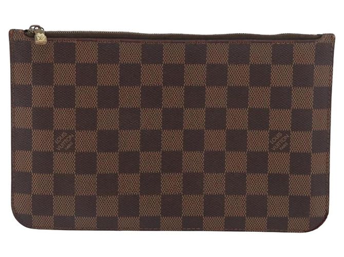 Louis Vuitton Neverfull Pochette Damier MM Marrone