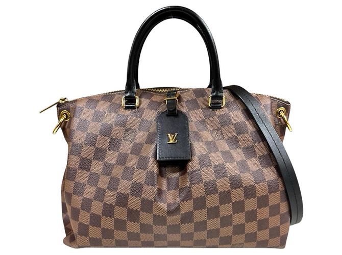 Borsa a Spalla Louis Vuitton Odeon Tote MM Damier Marrone