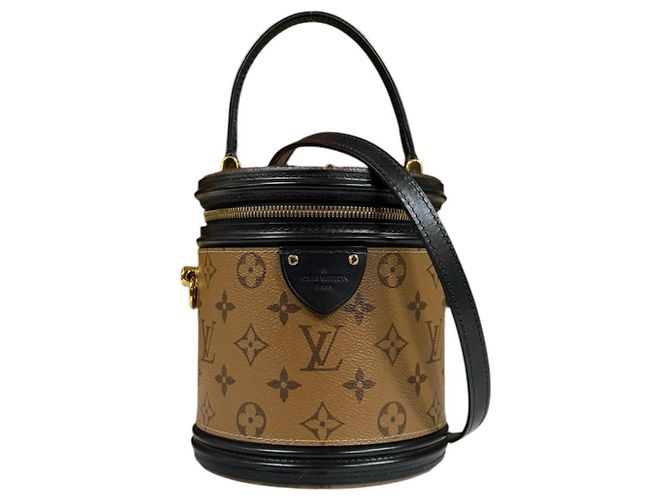 Bolso de hombro Louis Vuitton Cannes Monogram Reverse Castaño