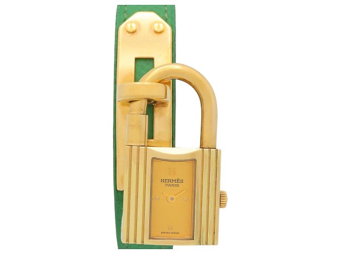 Reloj Hermès Kelly Oro Chapado Correa de Cuero