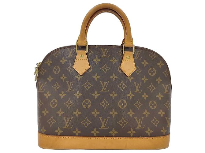 Sac à main Louis Vuitton Alma Monogram Canvas PM Marron