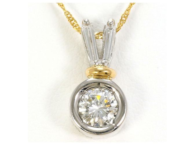 Autre Marque Collana in platino 18K e oro giallo D'oro