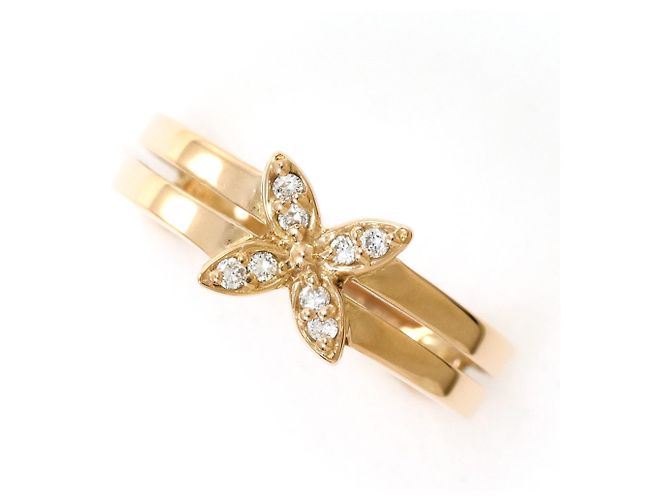 Autre Marque 18K Roségold Diamantring Golden