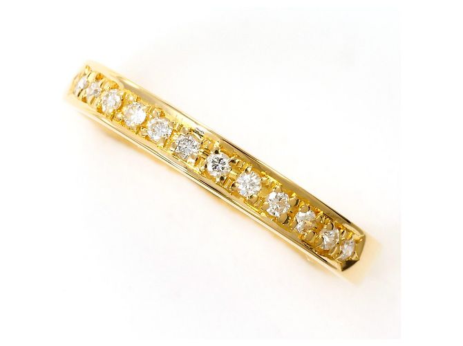 Autre Marque 18K Gelbgold-Ring mit Diamant Golden
