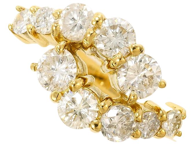 Autre Marque 18K Gelbgold-Ring mit Diamant Golden