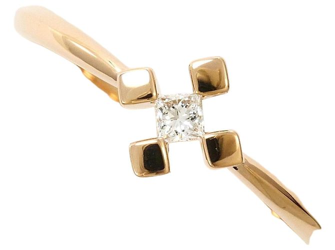 Autre Marque 18K Roségold Diamantring Golden