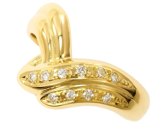 Autre Marque 18K Gelbgold-Ring mit Diamant Golden