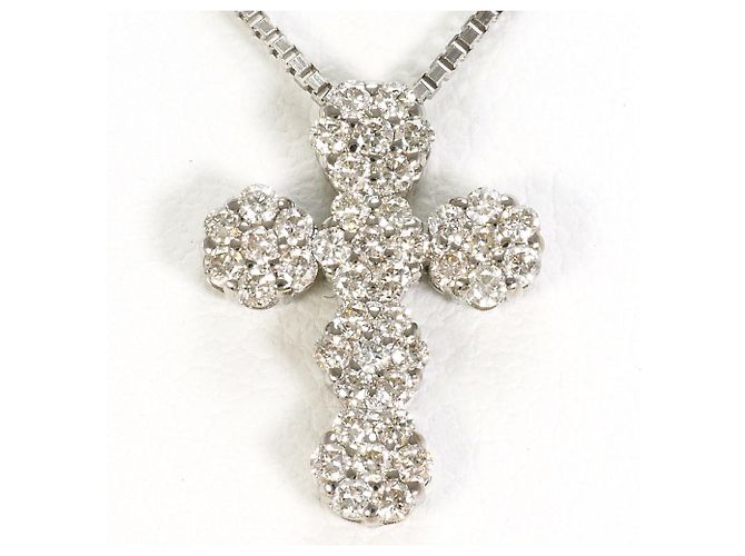 Autre Marque Collana in oro bianco 18K e diamanti D'oro