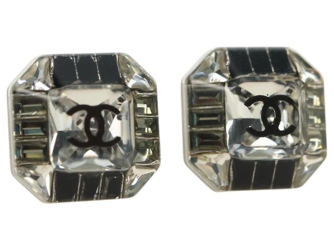 CHANEL COCO Mark Pierce metal Clear CC Auth 181297M