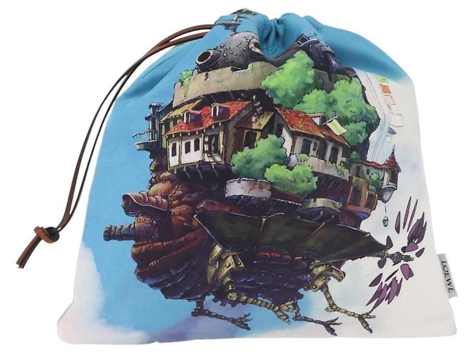 LOEWE Studio Ghibli Collaboration Nylon Tasche Pouch Blue Auth 182024SM Blau