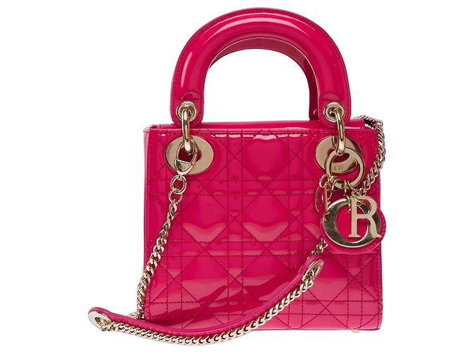 Bolsa DIOR Lady Dior em Couro Rosa - 103538