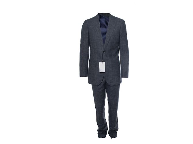 Autre Marque Suitsupply, terno Lazio cinza de abotoamento simples