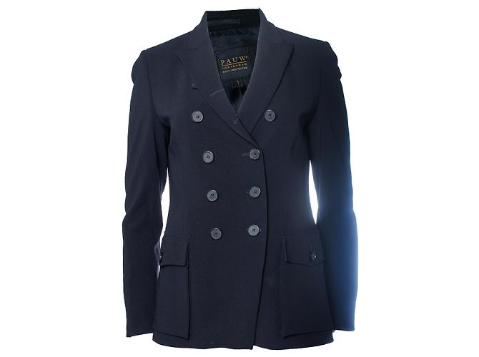 Autre Marque Pauw, blue double breasted blazer jacket