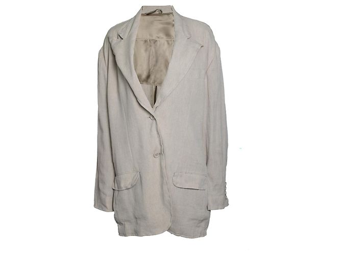 Acne studios, Blazer de lino beige