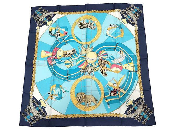 Hermès Hermes Carré 90 Seta multicolore 90 x 90