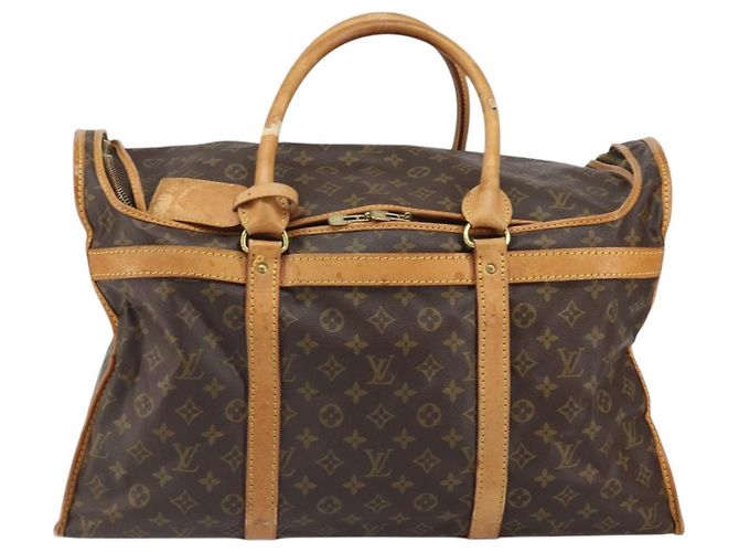 Louis Vuitton Transportín para perros Monogram Canvas 50 Castaño