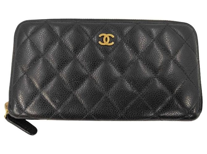 Portafoglio Chanel Matelasse Zippy CC medium Nero