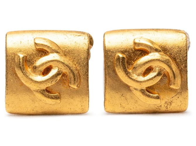 Orecchini a clip Vintage Chanel Coco Mark D'oro