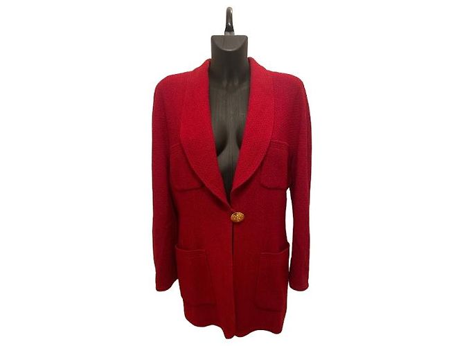 Timeless Chanel One Button red Jacket