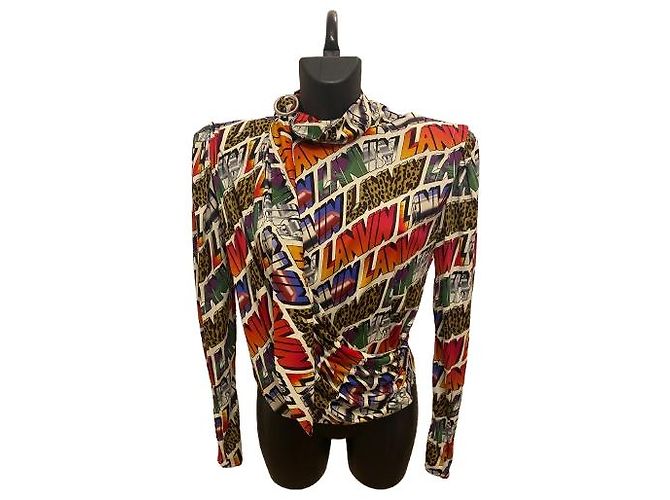 Camicetta Lanvin con Logo Multicolore 