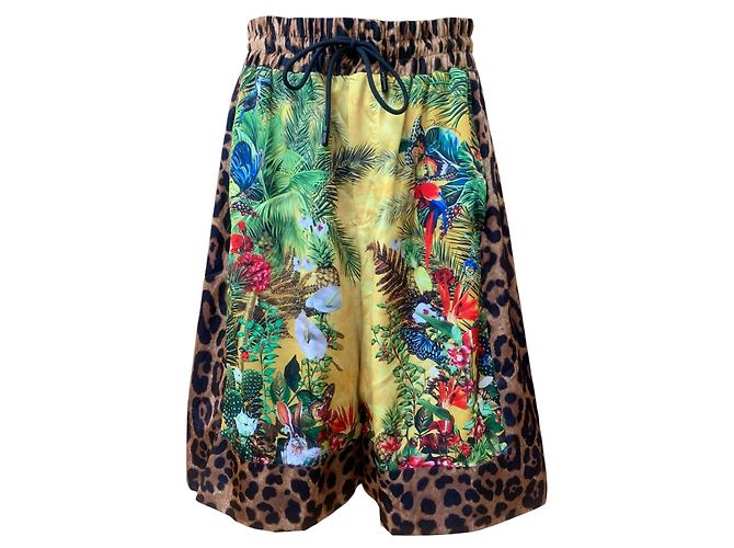 Dolce & Gabbana Tropical Leopard Shorts