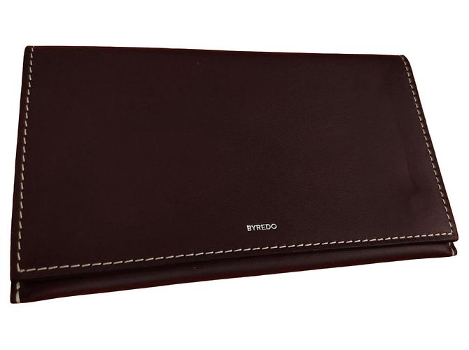 Autre Marque Byredo Leather Card Holder Brown