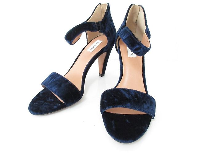 Autre Marque Sandali in velluto MAX&Co. Blu Blu navy