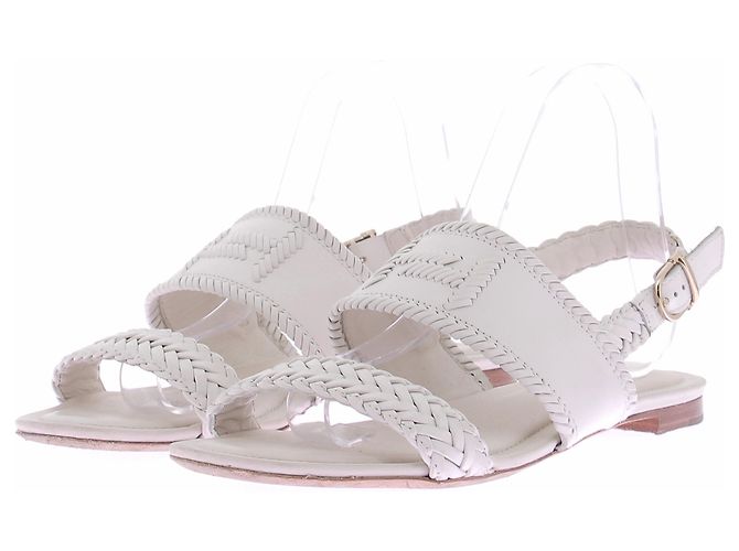 Tod's Sandalias de cuero blanco