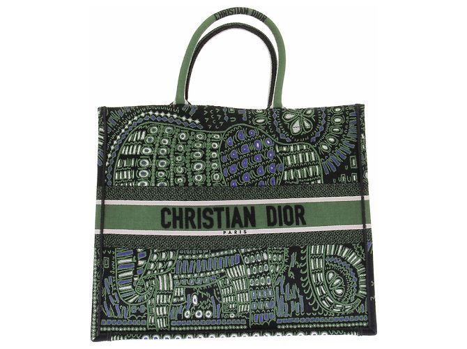 Dior Sac à main "Animals Book Tote" vert