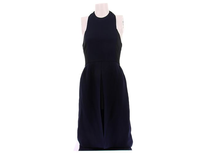 Dior Kleid aus Wolle Marineblau Größe S