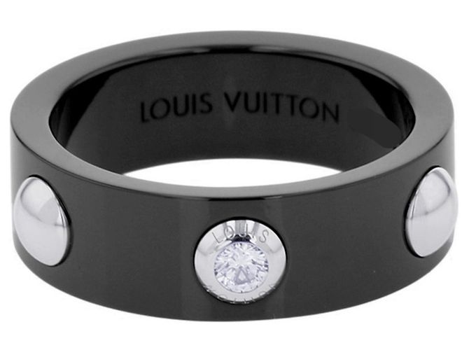 Louis Vuitton Petite Bague Crew Diamond Ring Schwarz