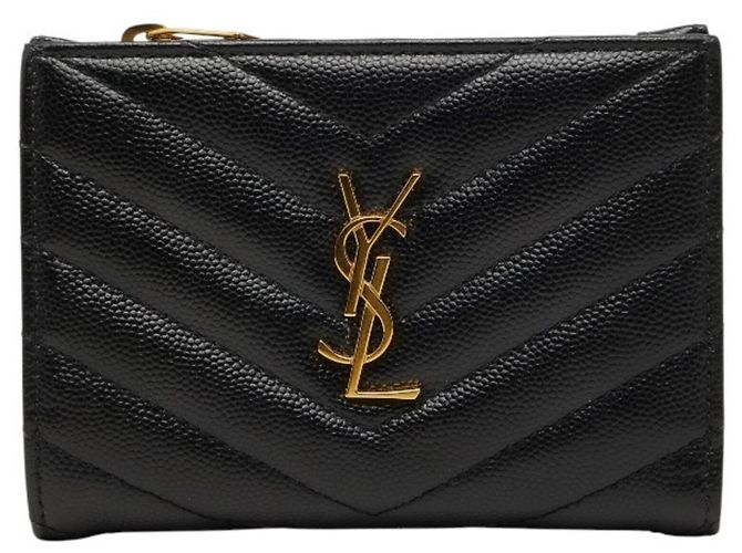 Saint Laurent Monogram Bi-Fold Wallet Black