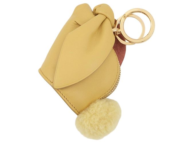 Pochette in pelle gialla Loewe Giallo