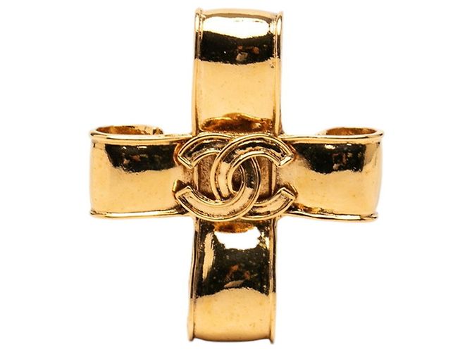 Chanel Coco Mark Vintage Brosche Golden