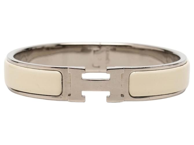 Hermès Bracelet Click H PM Hermes Argenté Écru 