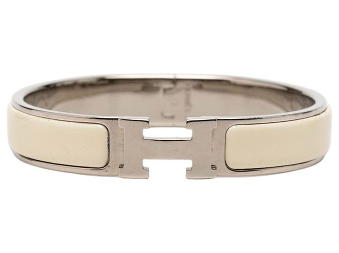 Hermès Hermes Click H PM Bracelet Silvery Cream 