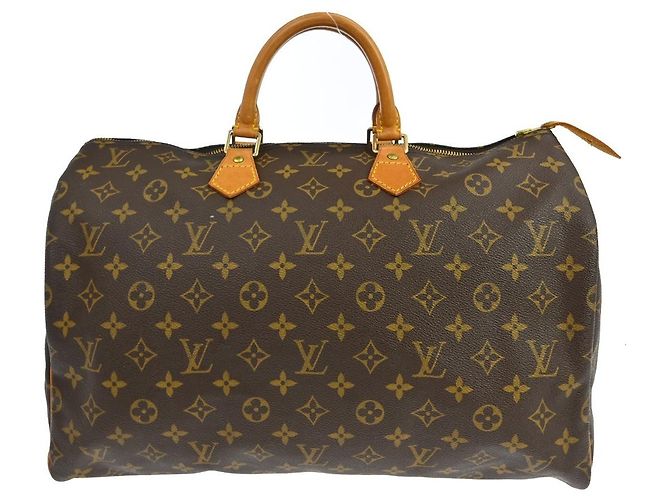 Louis Vuitton Speedy Monogram Canvas 40 Braun