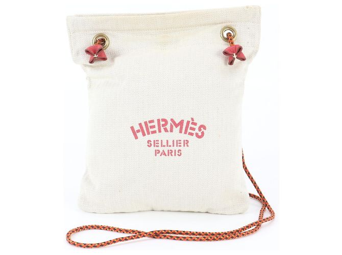 Hermès Hermes Aline PM Leder Schultertasche Rot Beige
