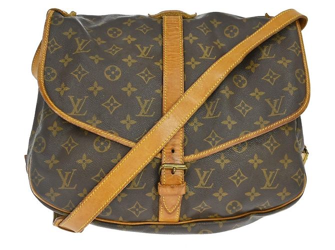 Louis Vuitton Saumur Monogram Canvas 35 Marrom